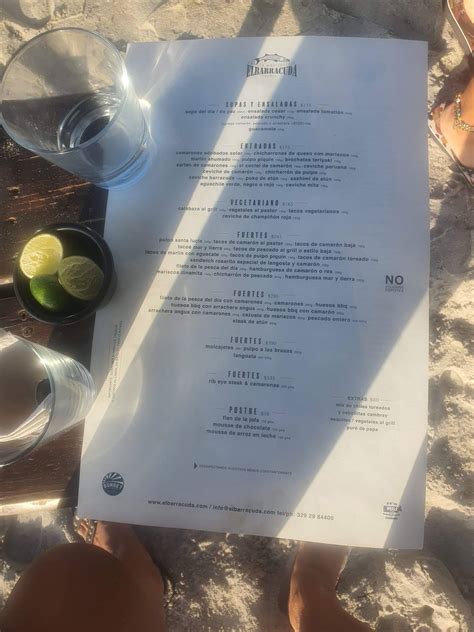 barracuda punta de mita menu.